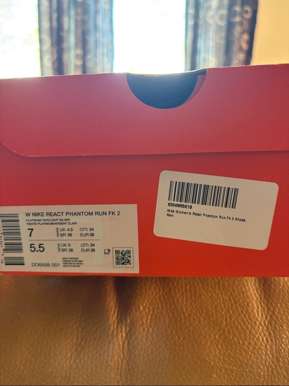 Nike Women’s React Phantom Run Flyknit 2 Sneakers - Size 7 - Picture 10 of 10